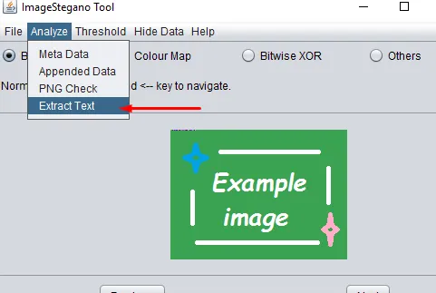 Search for hidden text in a modified data file